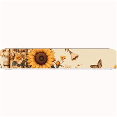 Sunflower Flowers Nature Trees Small Bar Mat