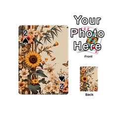 Sunflower Flowers Nature Trees Playing Cards 54 Designs (mini) by Salmanaz77