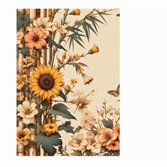 Sunflower Flowers Nature Trees Large Garden Flag (two Sides) by Salmanaz77