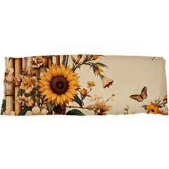 Sunflower Flowers Nature Trees 25 x67  Body Pillow Case Dakimakura (two Sides) by Salmanaz77