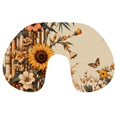 Sunflower Flowers Nature Trees Travel Neck Pillow