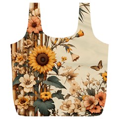 Sunflower Flowers Nature Trees Full Print Recycle Bag (xl)