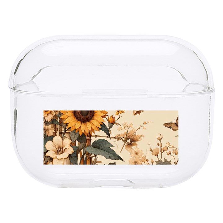 Sunflower Flowers Nature Trees Hard PC AirPods Pro Case