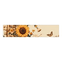 Sunflower Flowers Nature Trees Velvet Scrunchie