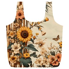 Sunflower Flowers Nature Trees Full Print Recycle Bag (xxl)