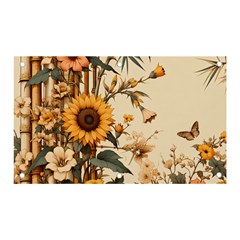 Sunflower Flowers Nature Trees Banner And Sign 5  X 3 