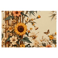 Sunflower Flowers Nature Trees Banner And Sign 6  X 4  by Salmanaz77