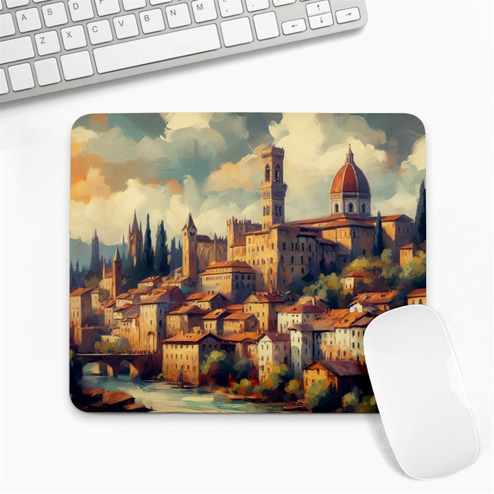 Village Houses Buildings Facade Large Mousepad