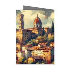 Village Houses Buildings Facade Mini Greeting Cards (pkg Of 8)