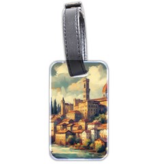 Village Houses Buildings Facade Luggage Tag (two Sides)