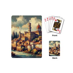 Village Houses Buildings Facade Playing Cards Single Design (mini)