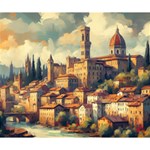 Village Houses Buildings Facade Deluxe Canvas 14  x 11  (Stretched) 14  x 11  x 1.5  Stretched Canvas