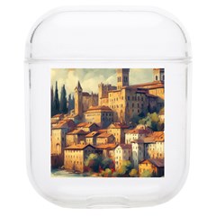 Village Houses Buildings Facade Soft Tpu Airpods 1/2 Case by Salmanaz77