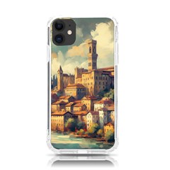 Village Houses Buildings Facade Iphone 11 Tpu Uv Print Case by Salmanaz77