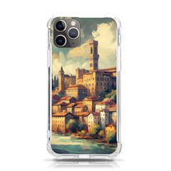 Village Houses Buildings Facade Iphone 11 Pro 5 8 Inch Tpu Uv Print Case by Salmanaz77