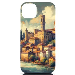 Village Houses Buildings Facade Iphone 14 Plus Black Uv Print Pc Hardshell Case by Salmanaz77