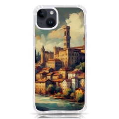 Village Houses Buildings Facade Iphone 14 Plus Tpu Uv Print Case by Salmanaz77