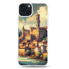 Village Houses Buildings Facade Iphone 15 Tpu Uv Print Case by Salmanaz77