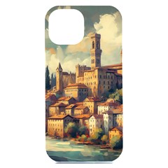 Village Houses Buildings Facade Iphone 15 Plus Black Uv Print Pc Hardshell Case by Salmanaz77