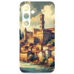 Village Houses Buildings Facade Samsung Galaxy S24 6 2 Inch Black Tpu Uv Case by Salmanaz77