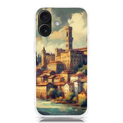 Village Houses Buildings Facade Iphone 16 Tpu Uv Print Case by Salmanaz77