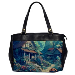 House Garden Building Flowers Oversize Office Handbag by Salmanaz77