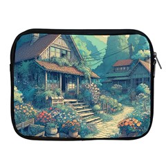 House Garden Building Flowers Apple Ipad 2/3/4 Zipper Cases