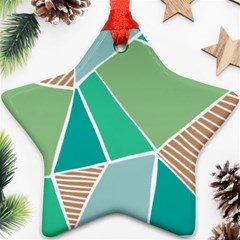 Geometric Colors  Pool Ornament (star)