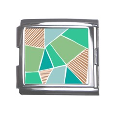 Geometric Colors  Pool Mega Link Italian Charm (18mm)