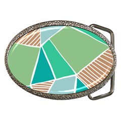 Geometric Colors  Pool Belt Buckles