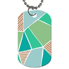 Geometric Colors  Pool Dog Tag (two Sides) by ConteMonfrey