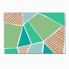 Geometric Colors  Pool Postcards 5  X 7  (pkg Of 10) by ConteMonfrey