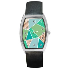 Geometric Colors  Pool Barrel Style Metal Watch by ConteMonfrey