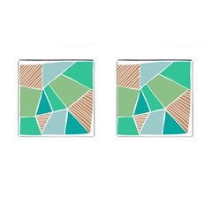 Geometric Colors  Pool Cufflinks (square)