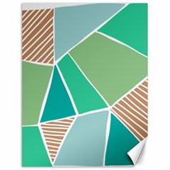 Geometric Colors  Pool Canvas 18  X 24 