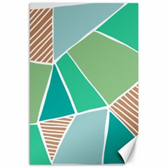 Geometric Colors  Pool Canvas 24  X 36 