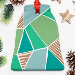 Geometric Colors  Pool Ornament (bell)