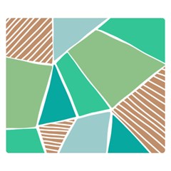 Geometric Colors  Pool Premium Plush Fleece Blanket (small)