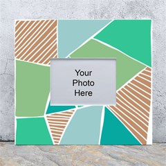 Geometric Colors  Pool White Wall Photo Frame 5  X 7  by ConteMonfrey