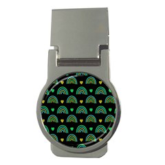 Dark Rainbow Pattern  Money Clips (round) 