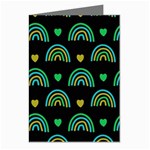 Dark Rainbow Pattern  Greeting Cards (Pkg of 8) Left