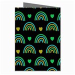 Dark Rainbow Pattern  Greeting Cards (Pkg of 8) Right