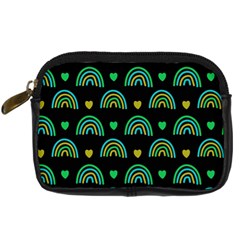 Dark Rainbow Pattern  Digital Camera Leather Case