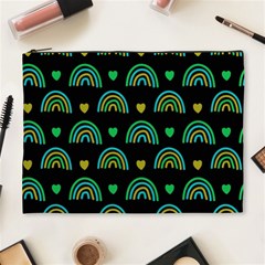 Dark Rainbow Pattern  Cosmetic Bag (xl)