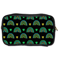 Dark Rainbow Pattern  Toiletries Bag (two Sides)