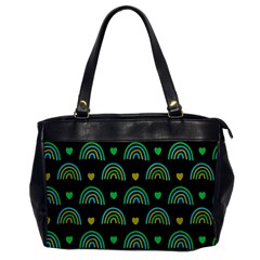 Dark Rainbow Pattern  Oversize Office Handbag