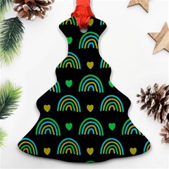 Dark Rainbow Pattern  Ornament (christmas Tree)  by ConteMonfrey