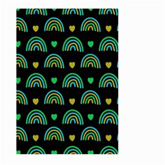 Dark Rainbow Pattern  Large Garden Flag (two Sides) by ConteMonfrey