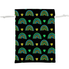 Dark Rainbow Pattern  Lightweight Drawstring Pouch (xl) by ConteMonfrey