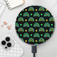 Dark Rainbow Pattern  Wireless Fast Charger(white)